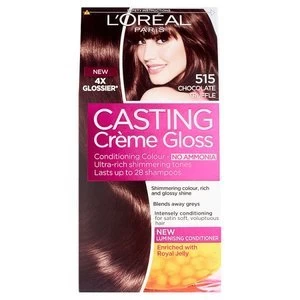 Image of Casting Creme 515 Choc Truffle Brown Semi Permanent Hair Dye Brunette