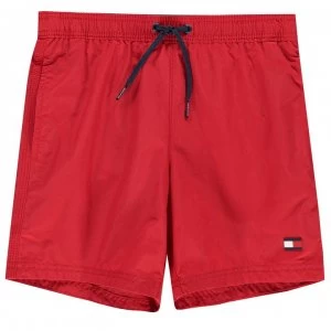 Image of Tommy Hilfiger Tommy Small Logo Swim Shorts - Red XL7
