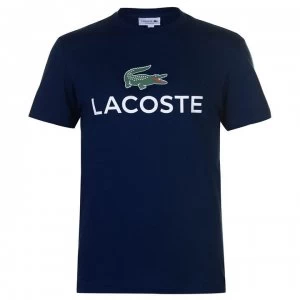 Image of Lacoste Logo Tee - Navy