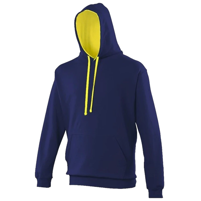 Image of AWDis AWDis Men Varsity Hooded Sweatshirt Hoodie in Mid Navy Size: X-Small Mid Navy XS Male 5057520819303
