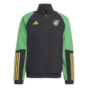 Image of adidas Jamaica Pre Match Jacket 2023 Adults - Black