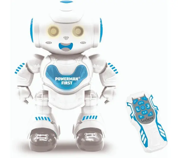 Image of LEXIBOOK Powerman First Educational Robot - Blue & White, Blue,White 3380743099040