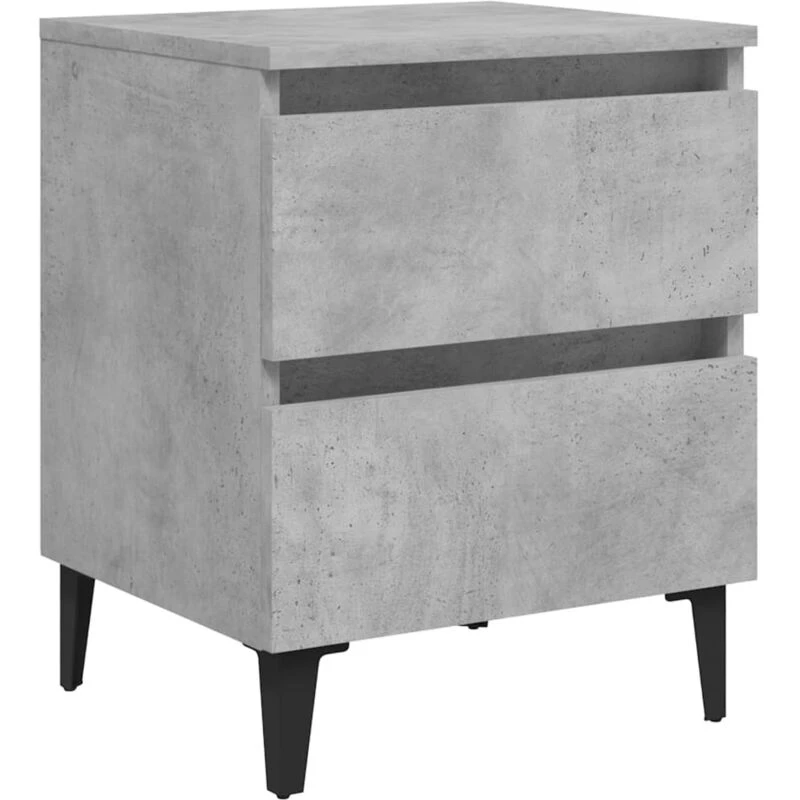 Image of VIDAXL Bed Cabinet Concrete Grey 40x35x50cm Engineered Wood Vidaxl 8720286356869