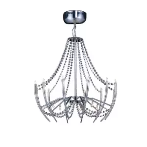 Image of Zest Pendant Round 18 Light G4 Polished Chrome/Crystal, NOT LED/CFL Compatible