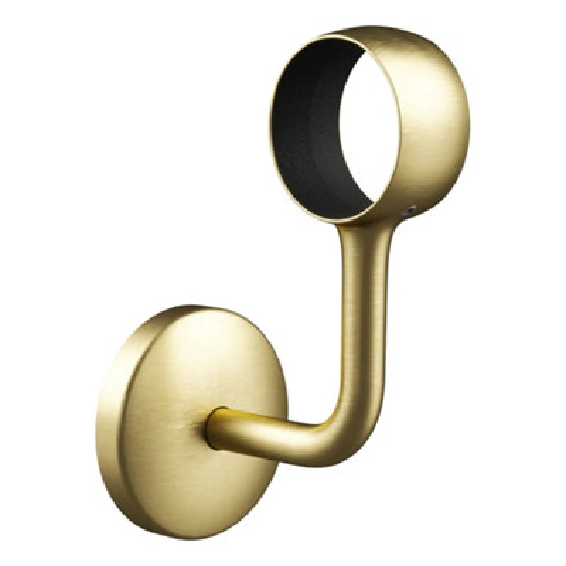 Image of Rothley Satin Brass Bannister Staircase Handrail Wall Bracket (Diam) 40mm