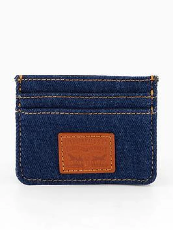 Image of Levis Denim Card Holder denim blue Men ONE SIZE