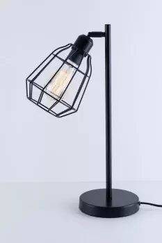 Image of Caged Table Lamp, Switch Included, E27 Cap, LED Compatible