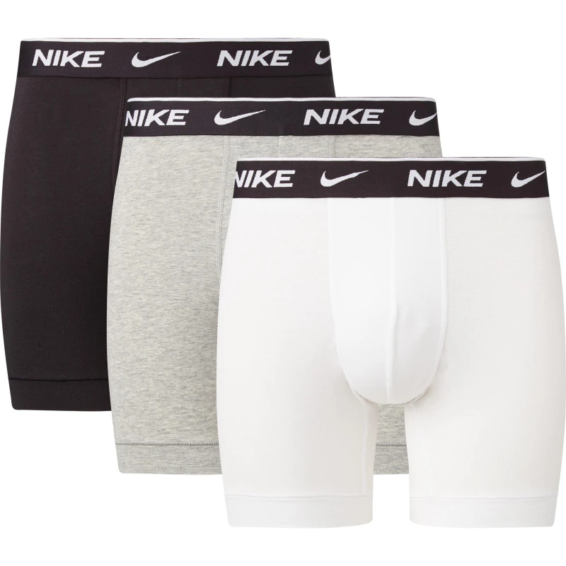 Image of Nike Boxer Brief 3 Pack Mens Black/Grey/Wht male X Large