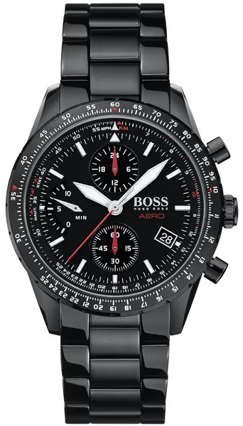 Image of Hugo Boss Watch Aero Chrono Mens D - Black HBS-324