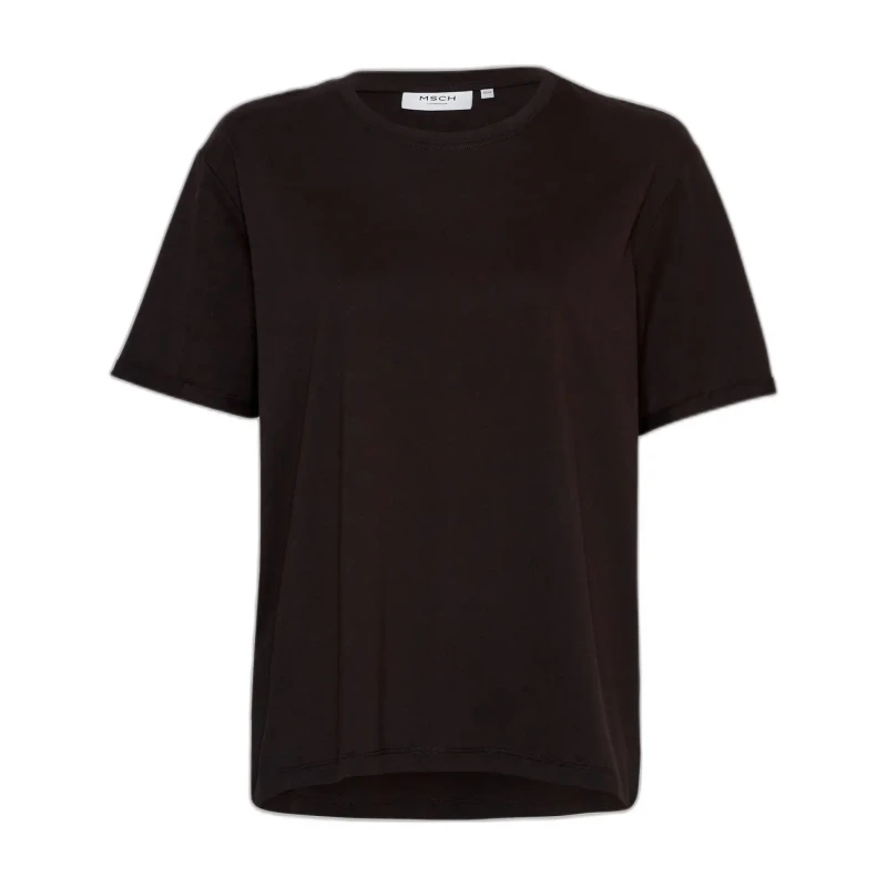 Image of moss copenhagen Womens T-Shirt Moss Copenhagen Terina Organic Noir Female S/M