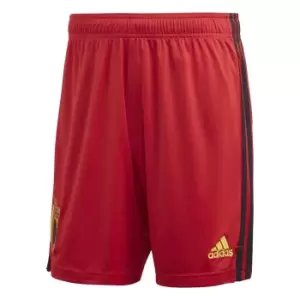 Image of 2020-2021 Belgium Home Adidas Football Shorts (Red)