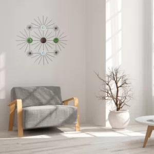 Image of Bombinate Multicolor Decorative Metal Wall Accessory