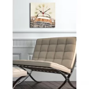 Image of 2828CS-6 Multicolor Decorative Canvas Wall Clock