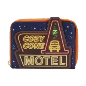 Image of Loungefly Disney Pixar Moments Cars Cozy Cone Zip Around Wallet