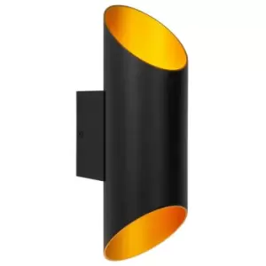 Image of Lucide QUIRIJN - Up Down Wall Light - Ø10cm - 1xG9 - Black
