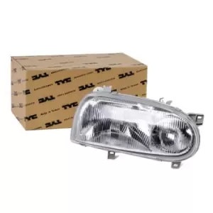 Image of TYC Headlights 20-5017-08-2 Headlamp,Headlight VW,GOLF III (1H1),Golf III Cabrio (1E7),GOLF III Variant (1H5)