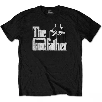 Image of Godfather - The - Logo White Unisex Small T-Shirt - Black