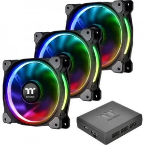 Image of PC fan Thermaltake 3 pc(s) RIING PLUS 12 LED RGB (W x H x D) 120 x 120 x 25 mm