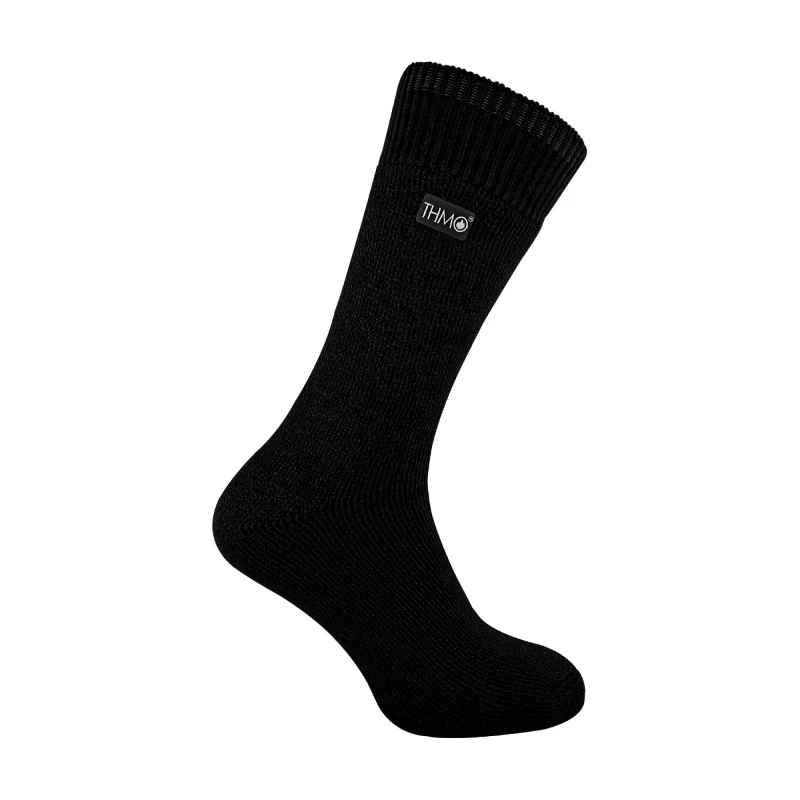 Image of Sock Snob Mens Thick Winter Thermal Socks with Seamless Toe (Multipack Options) - 6-11 UK / Black / 1 Pack