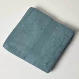 Image of HOMESCAPES Teal 100% Combed Egyptian Cotton Jumbo Towel 500 GSM - Teal