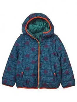 Image of White Stuff Boys Gorilla 4-In-1 Reversible Padded Jacket - Navy