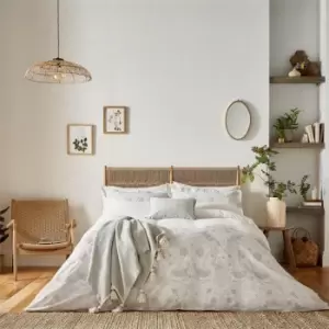 Image of Morris and Co Pure Strawberry Thief Duvet Cover - Grey