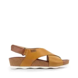 Image of Mahon Leather Sandals with Wedge Heel