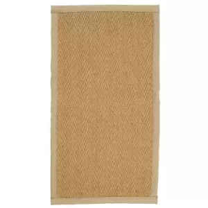 Image of Coir Herringbone Rug - With Natural Border