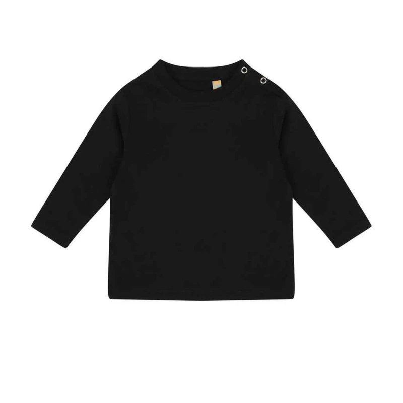 Image of Larkwood Long-Sleeved T-Shirt in Black Size: 3-4 Years Black Unisex 3-4 Years