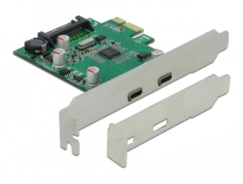 Image of DeLOCK PCI Express x1 Card to 2 x external SuperSpeed USB (USB 3.2 Gen
