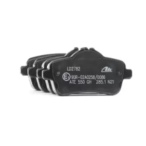 Image of ATE Brake pad set 13.0470-2782.2 Brake pads,Brake pad set, disc brake MERCEDES-BENZ,M-Klasse (W166),GLE (W166),GLE Coupe (C292),GL (X166),GLS (X166)