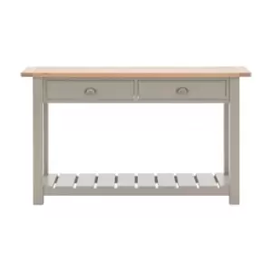 Image of Gallery Interiors Sandon 2 Drawer Console in Prairie