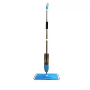 Image of Spray Mop Blue Cleaning Water Spraying Refillable Bottle Kitchen Tile Flooring Cleaner Mop - TJ Hughes