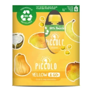 Image of Piccolo Organic Yellow & Go Fruit & Veg, Fully Recyclable Multipack 4x90g