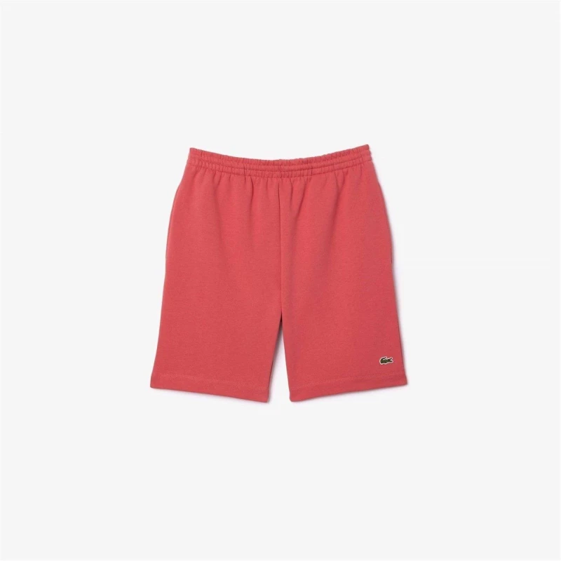 Image of Lacoste Fleece Shorts - Red Red XS