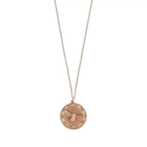 Image of Olivia Burton Lucky Bee Rose Gold Tone Crystal Pendant