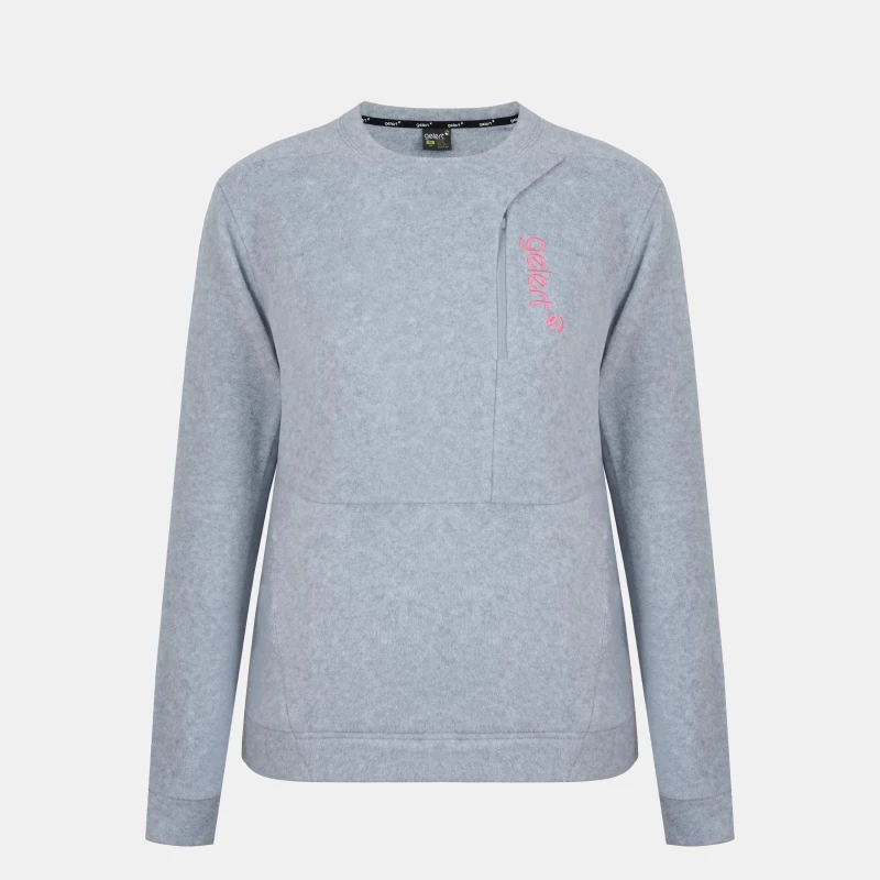 Image of Gelert Womens Fleece Crew Sweatshirt Light Grey female 8 (36)
