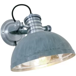 Image of Sienna Brooklyn Dome Wall Light Grey Concrete, Steel Polished, Metal