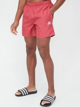 Image of adidas Solid CLX Swim Short - Pink, Size 2XL, Men