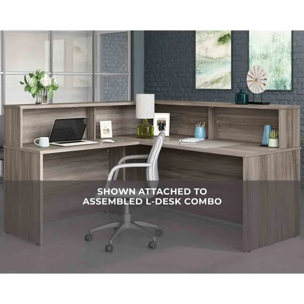 Image of Affiliate Low Reception Hutch 1800mm Hudson Elm Finish - 5427455 -