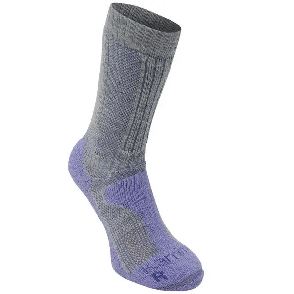 Image of Karrimor Merino Fibre Midweight Walking Socks Ladies - Grey 4 -8