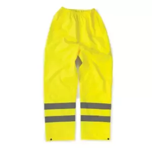Image of Tough Grit 497378 Hi-Vis Waterproof Trousers Yellow S