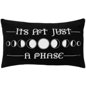 Image of Grindstore It`s Not Just A Phase Rectangular Cushion (One Size) (Black) - Black