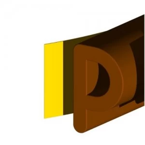 Image of Stormguard P Profile Rubber Draught Seal - 5m - Brown