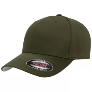 Image of Flexfit Unisex Wooly Combed Cap (L/XL) (Olive Green)