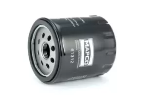 Image of MAPCO Oil filter FIAT,PEUGEOT,CITROEN 61312 110938,110939,1109AP Engine oil filter 1109J8,1109J9,1109K2,1109L0,1109N3,1109N5,1109S8,93516538,95495621