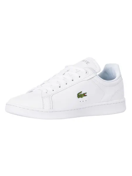 Image of Lacoste Carnaby Pro BL23 1 SMA Leather Trainers White/White 9 UK