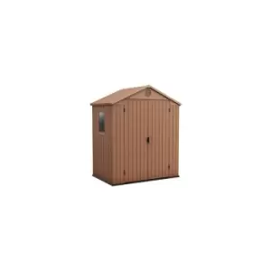 Image of Darwin 6 x 4ft Double Door Shed - Brown - Keter