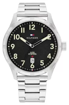 Image of Tommy Hilfiger 1710594 Mens Forrest (43mm) Black Dial / Watch