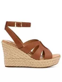 Image of UGG Careena Wedge Sandals - Chestnut, Size 6, Women